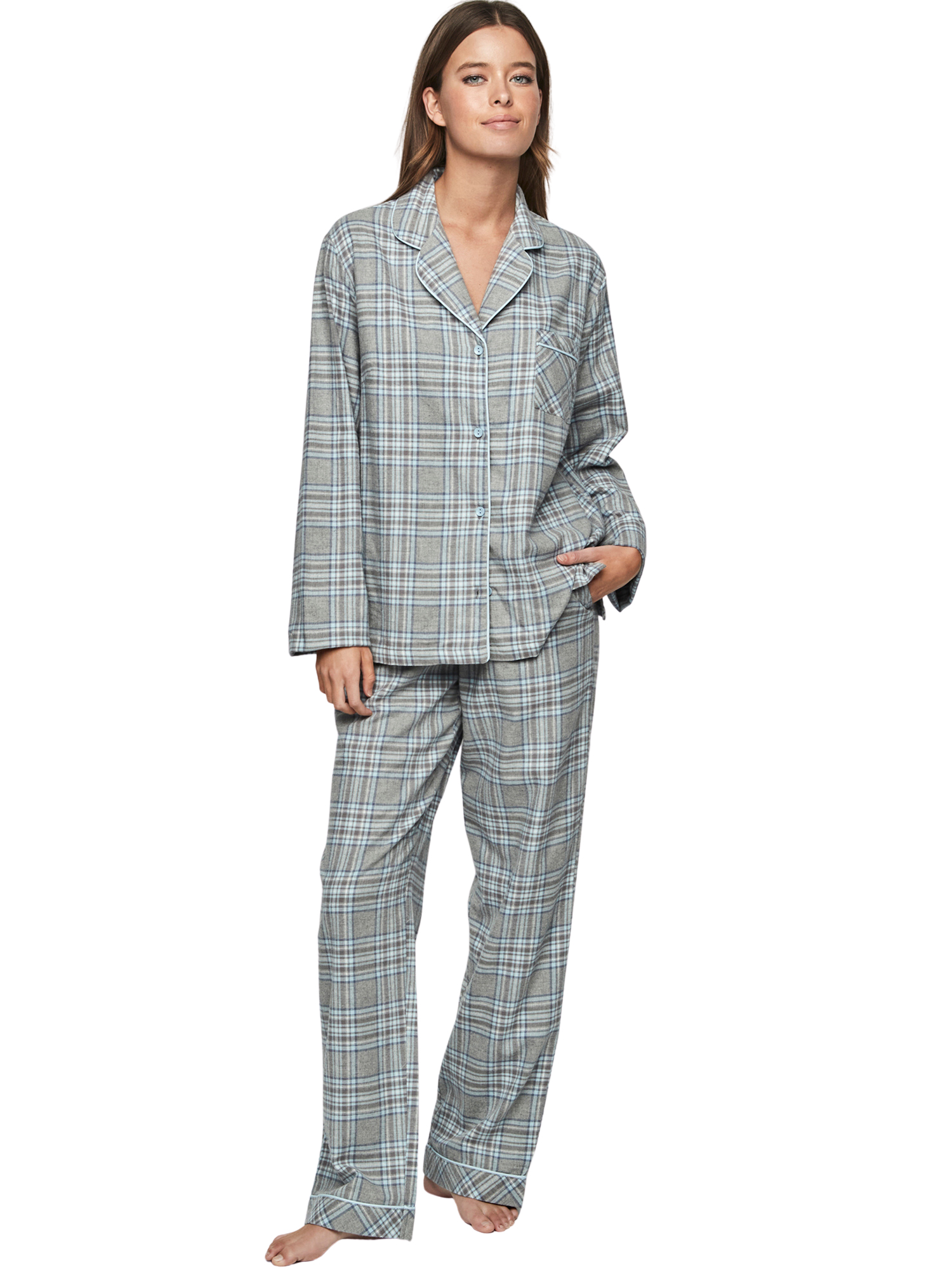 Pyjama pantalon chemise manches longues P114 HERITAGE, SELMARK
