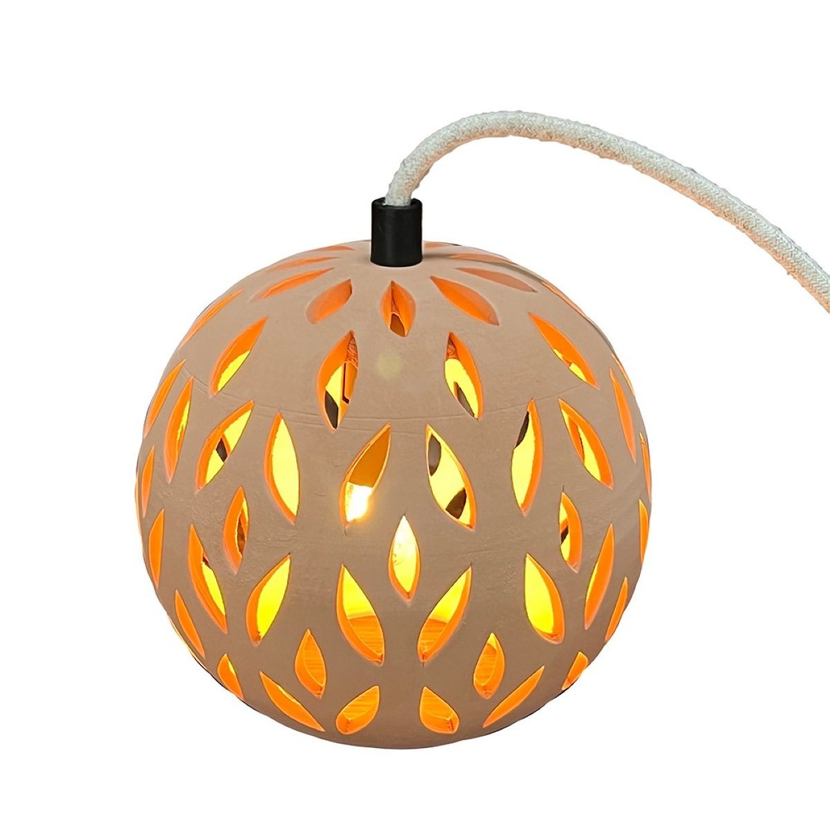 Lampe en terre cuite naturelle, KURO, GERARD LAMY