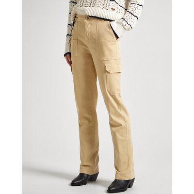 Straight Cargo Trousers in Cotton Mix PEPE JEANS