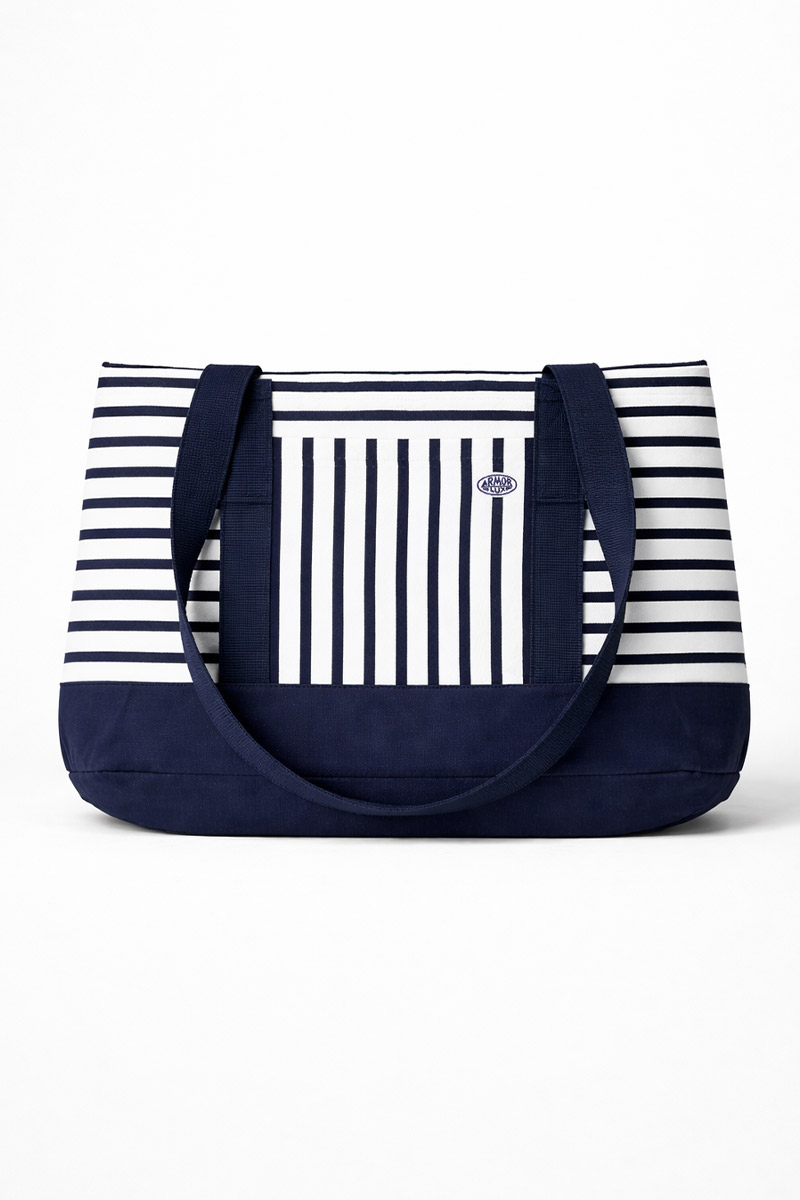 Sac de plage rayé en coton, ARMOR-LUX