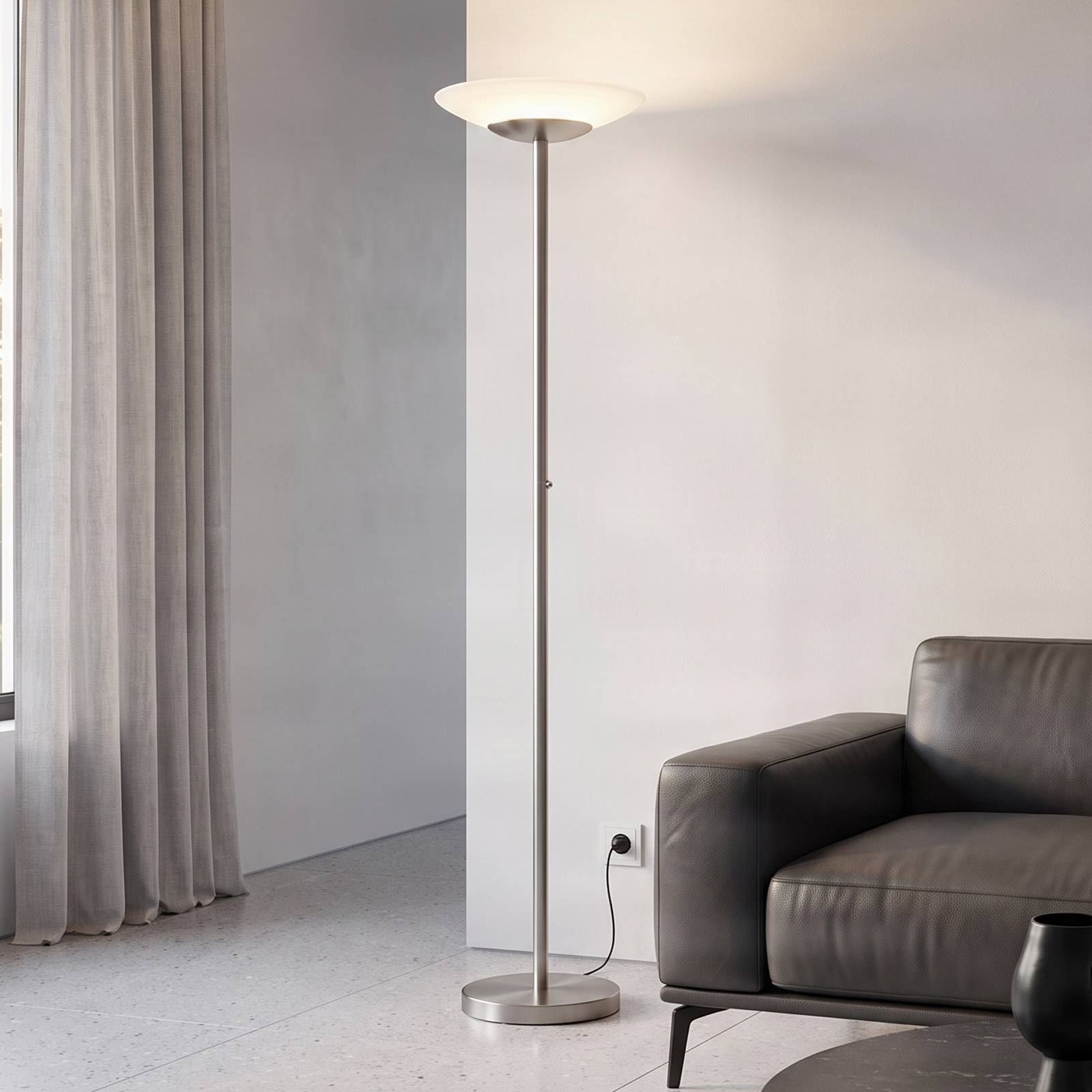 Lampadaire en verre moderneLED, Ragna, LINDBY
