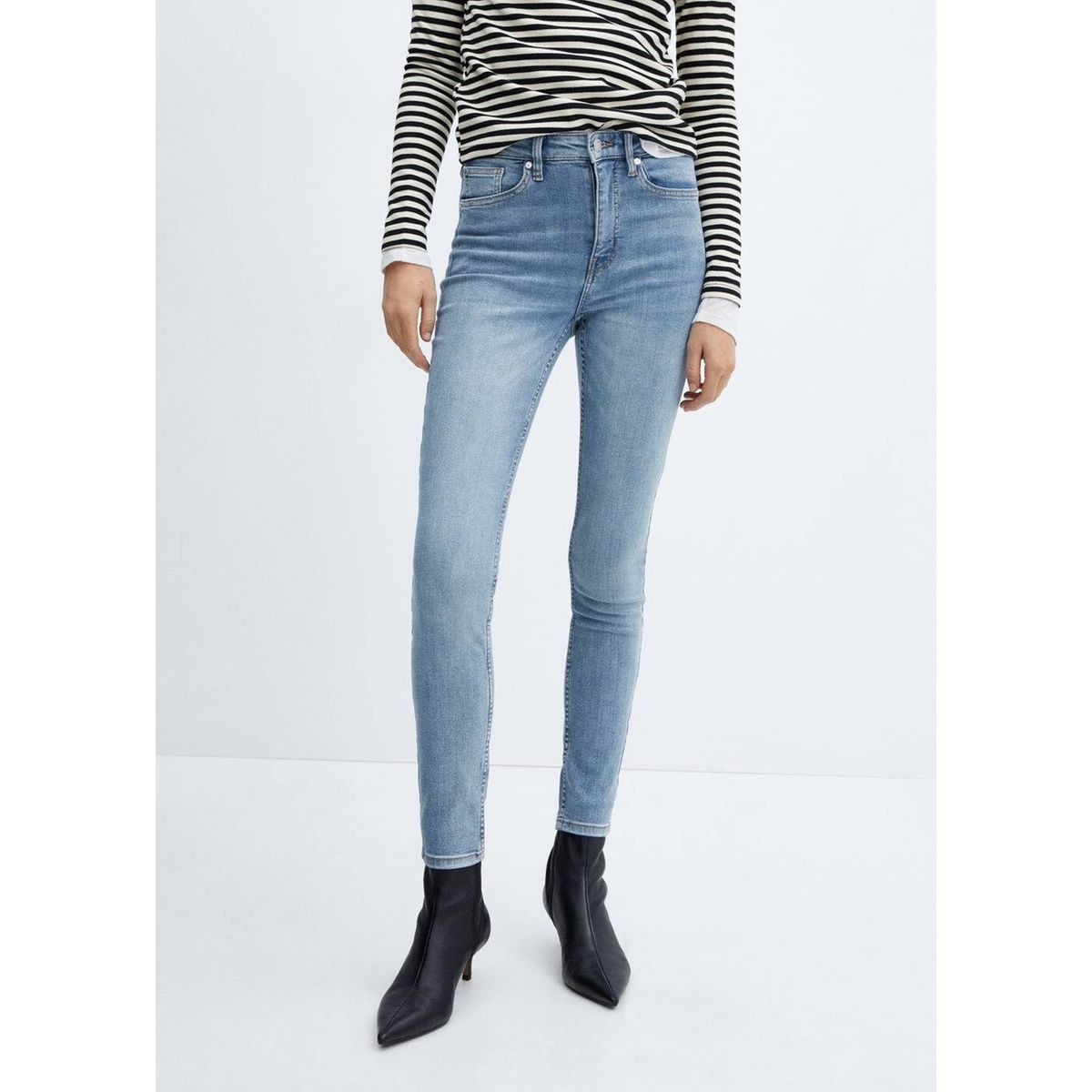 Jean skinny taille haute