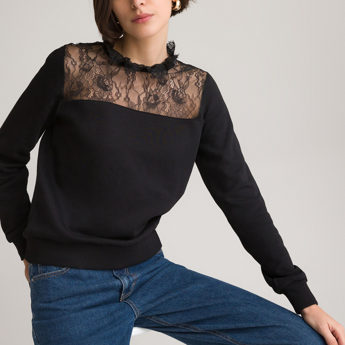 ladies collared sweatshirts