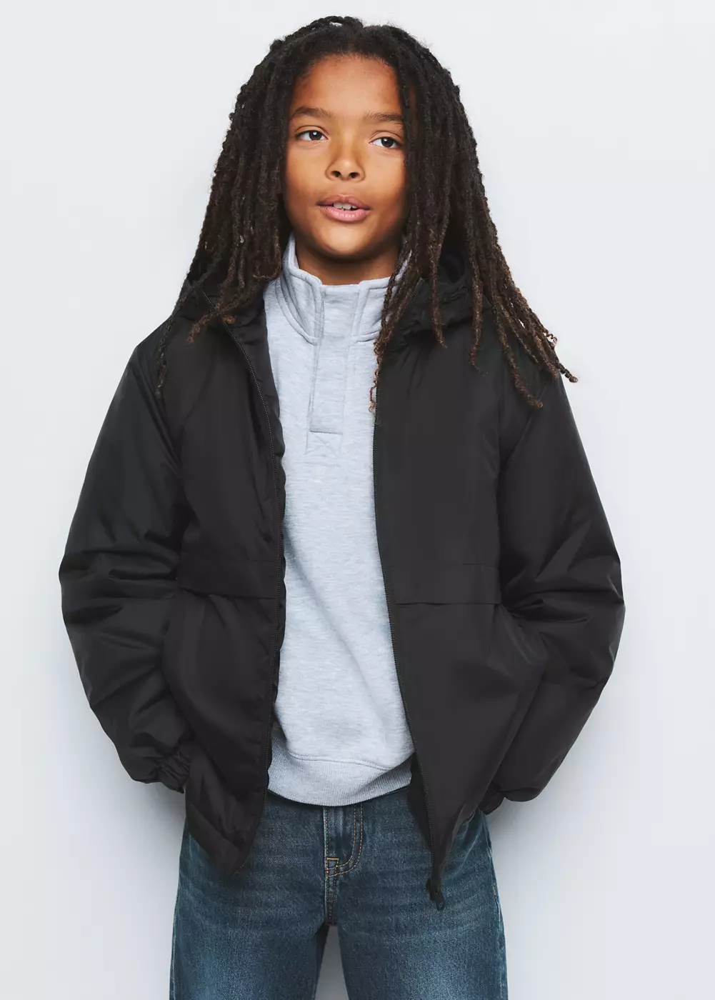 Anorak matelassé à capuche, MANGO KIDS