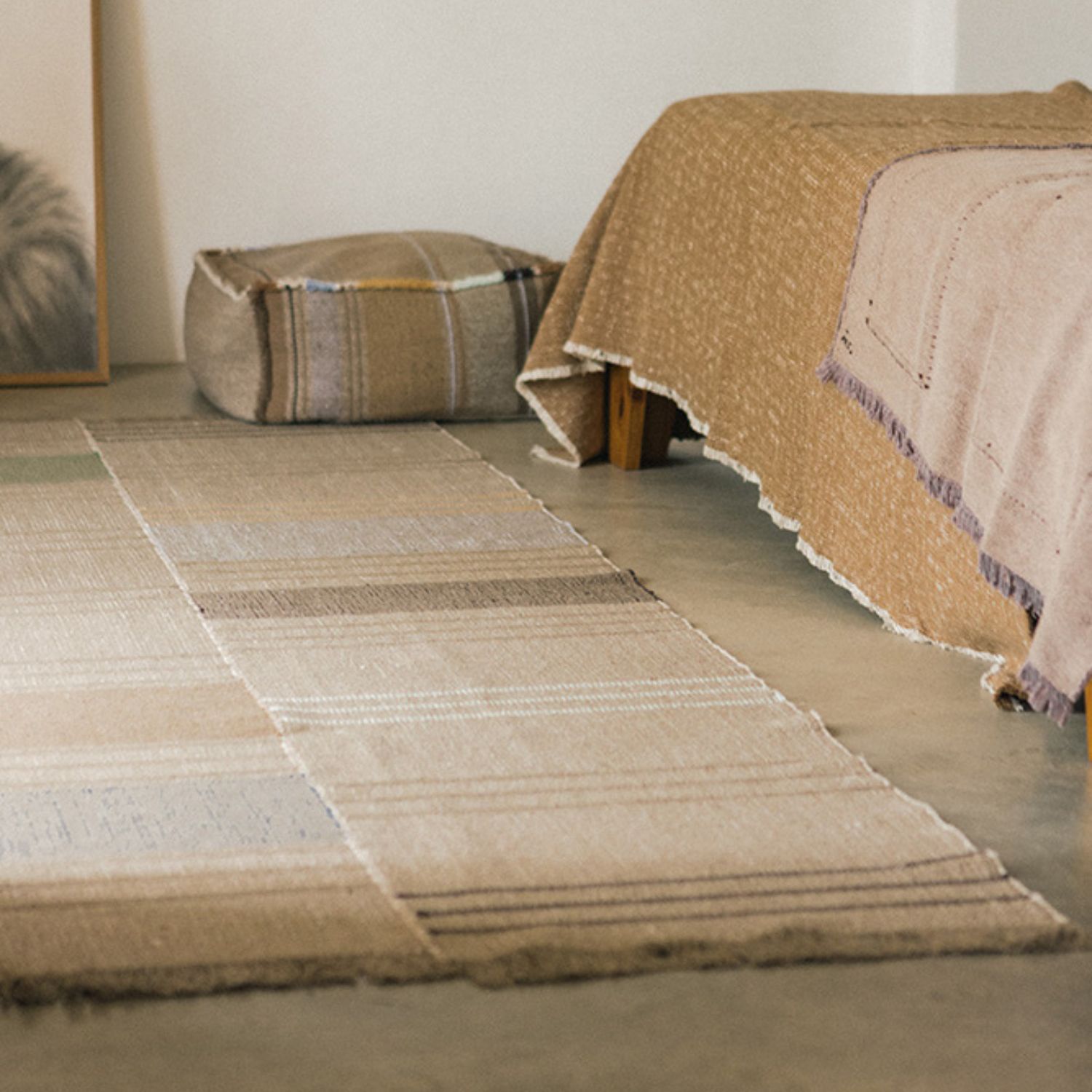 Tapis rectangulaire tissé à la main d'Oaxaca, LORENA CANALS