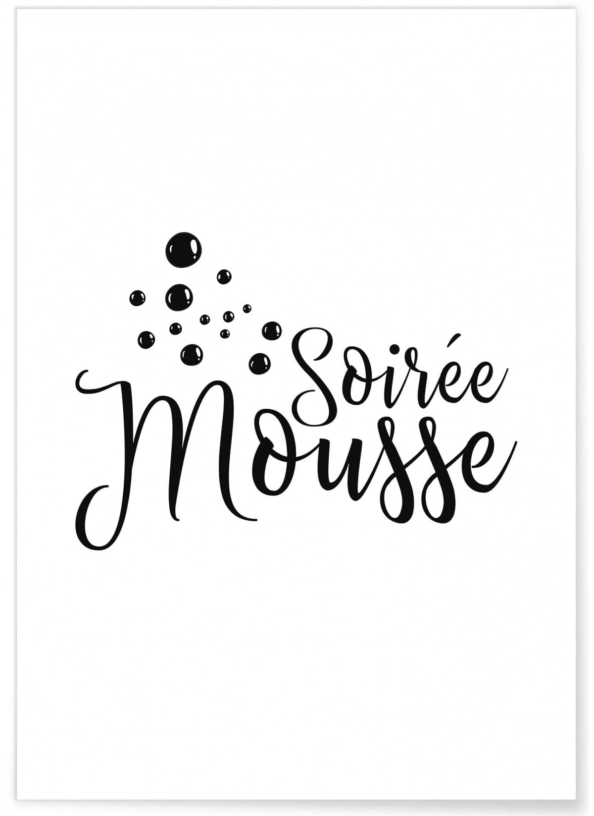 Affiche 'Soirée Mousse', L'AFFICHERIE
