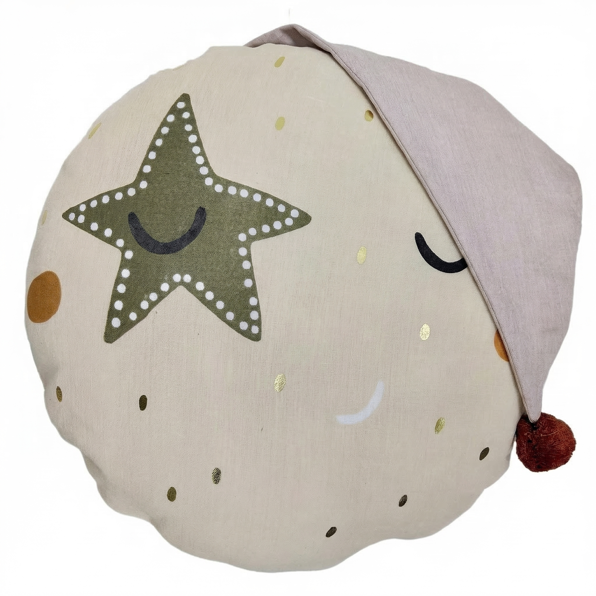 Coussin enfant rond 40 cm Coton Celestine, EDEN