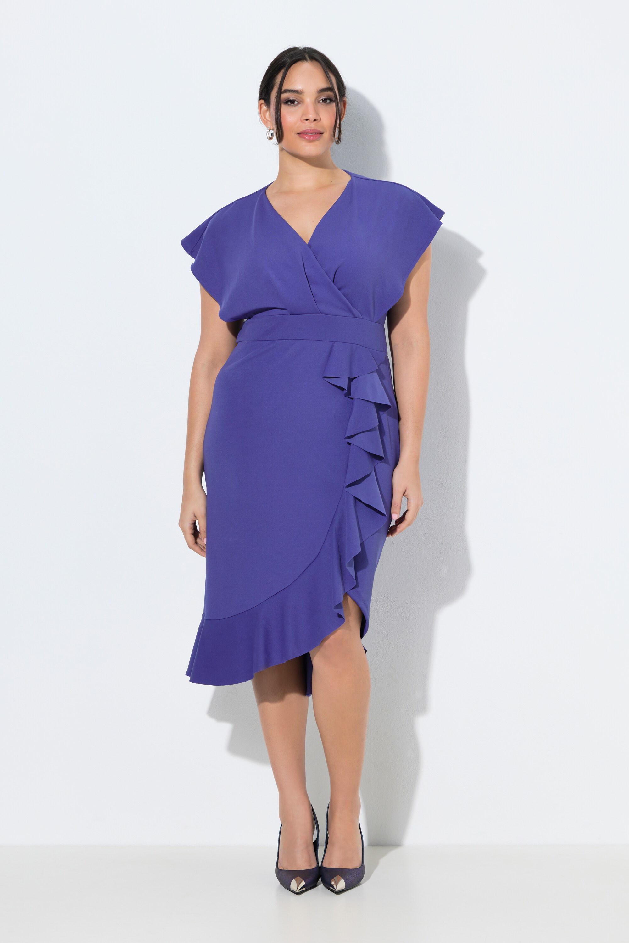 Robe bodycon en jersey, ruchés, ULLA POPKEN