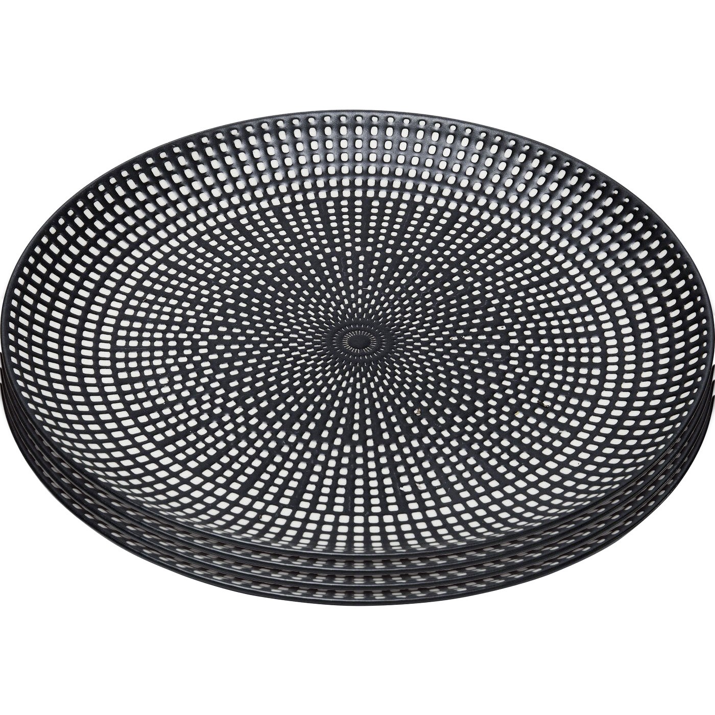 Lot de 4 assiettes plates à dessert, GWAYI, KARE DESIGN