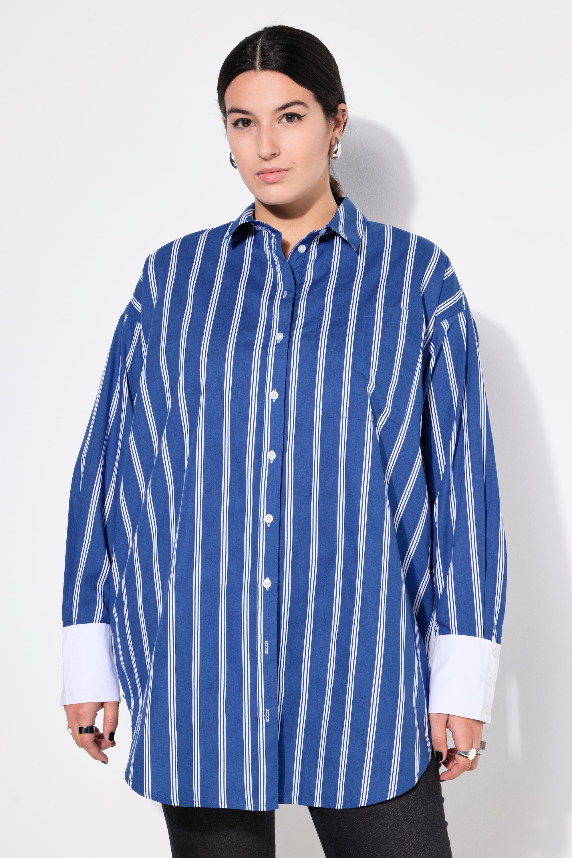 Chemise, oversized, rayures, manches longues, STUDIO UNTOLD