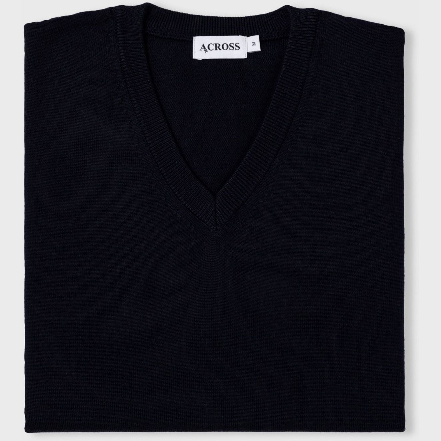 Pull Col V En Laine Mérinos Raisin Sec Bloomingdale's - Taille M - Neuf Avec étiquettes