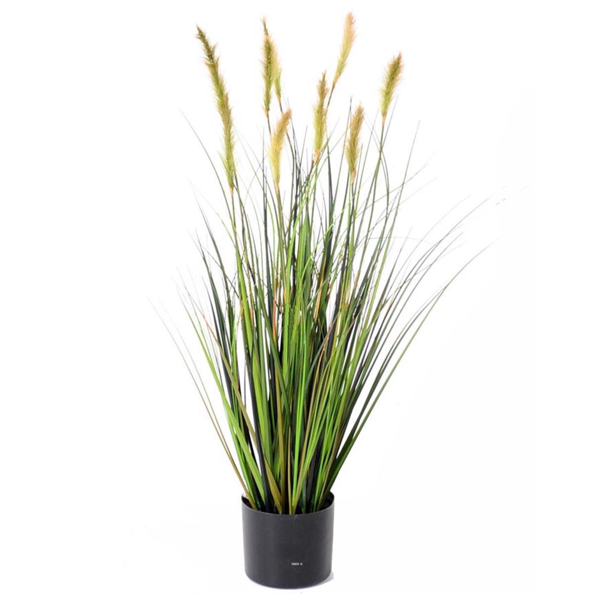 Graminée en pot factice plante eau & queno, ARTIFICIELLES