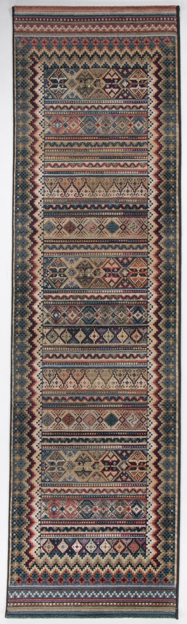 Tapis tissé brillant avec motifs géométriques - GABIRO, THEKO