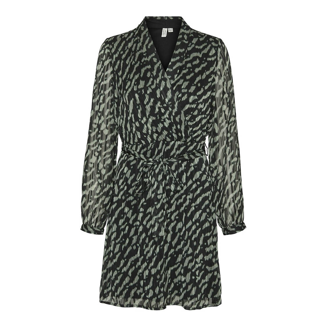 Robe courte imprimée, col V, VERO MODA