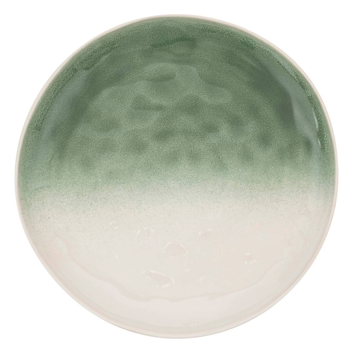 Lot de 6 assiettes plates en grès émaillé MALA, SECRET DE GOURMET