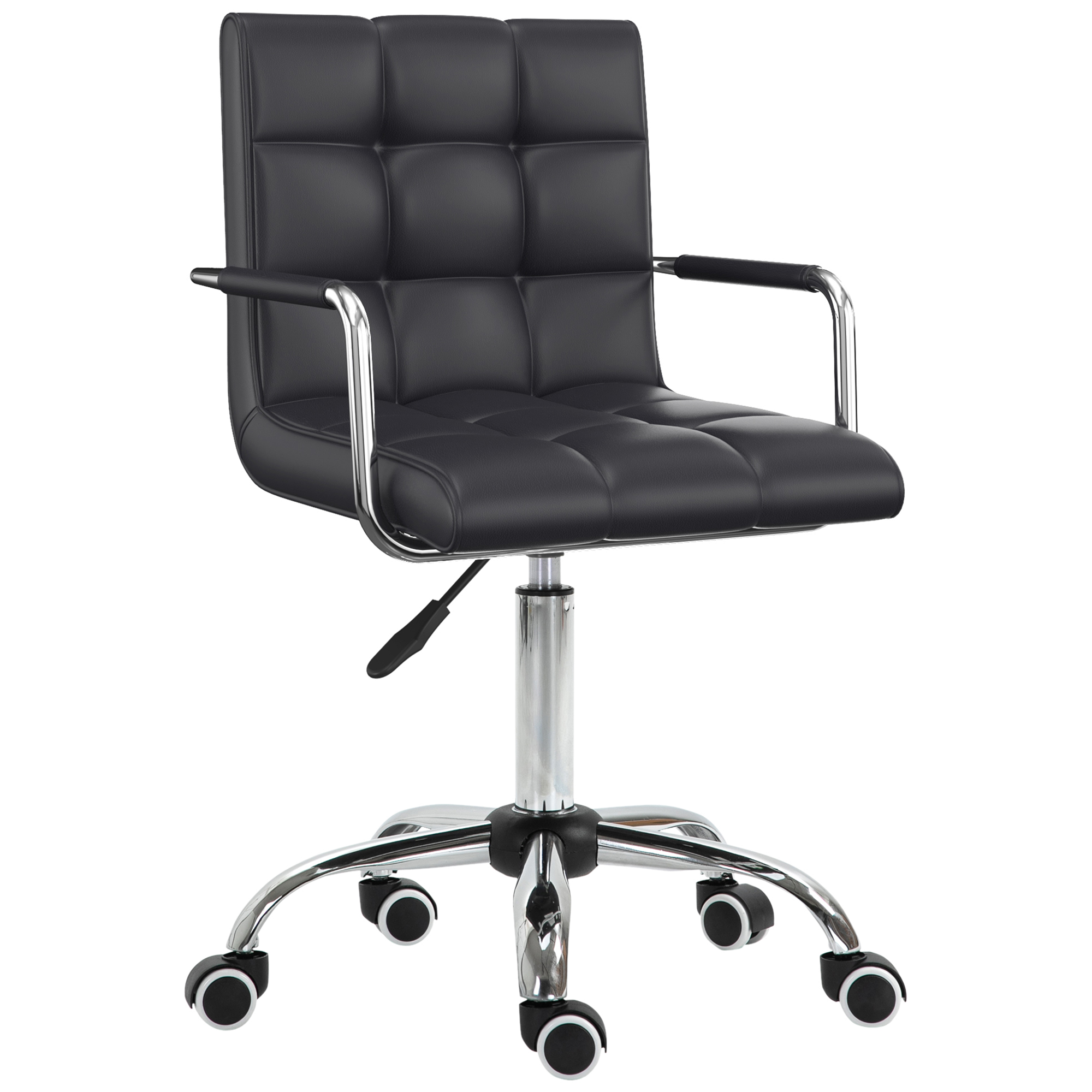 Chaise de bureau Métal, HOMCOM