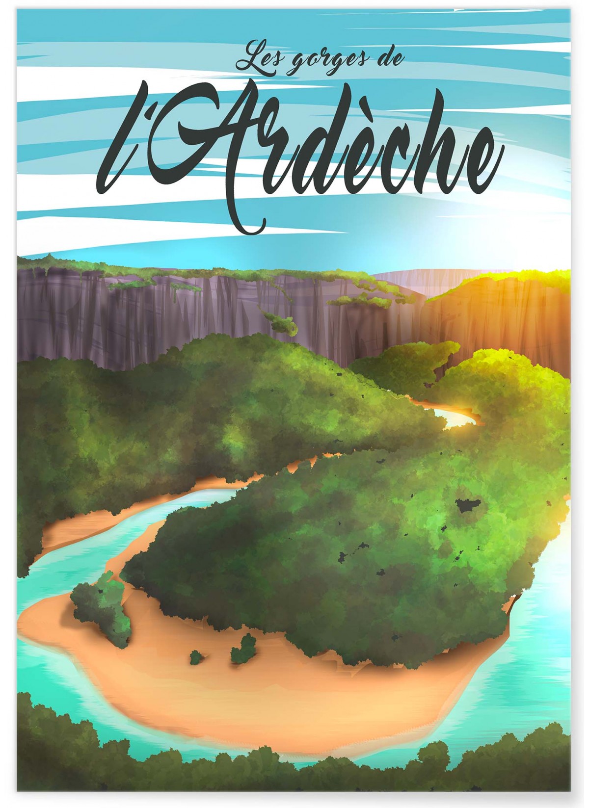 Affiche Gorges de l'Ardèche, L'AFFICHERIE