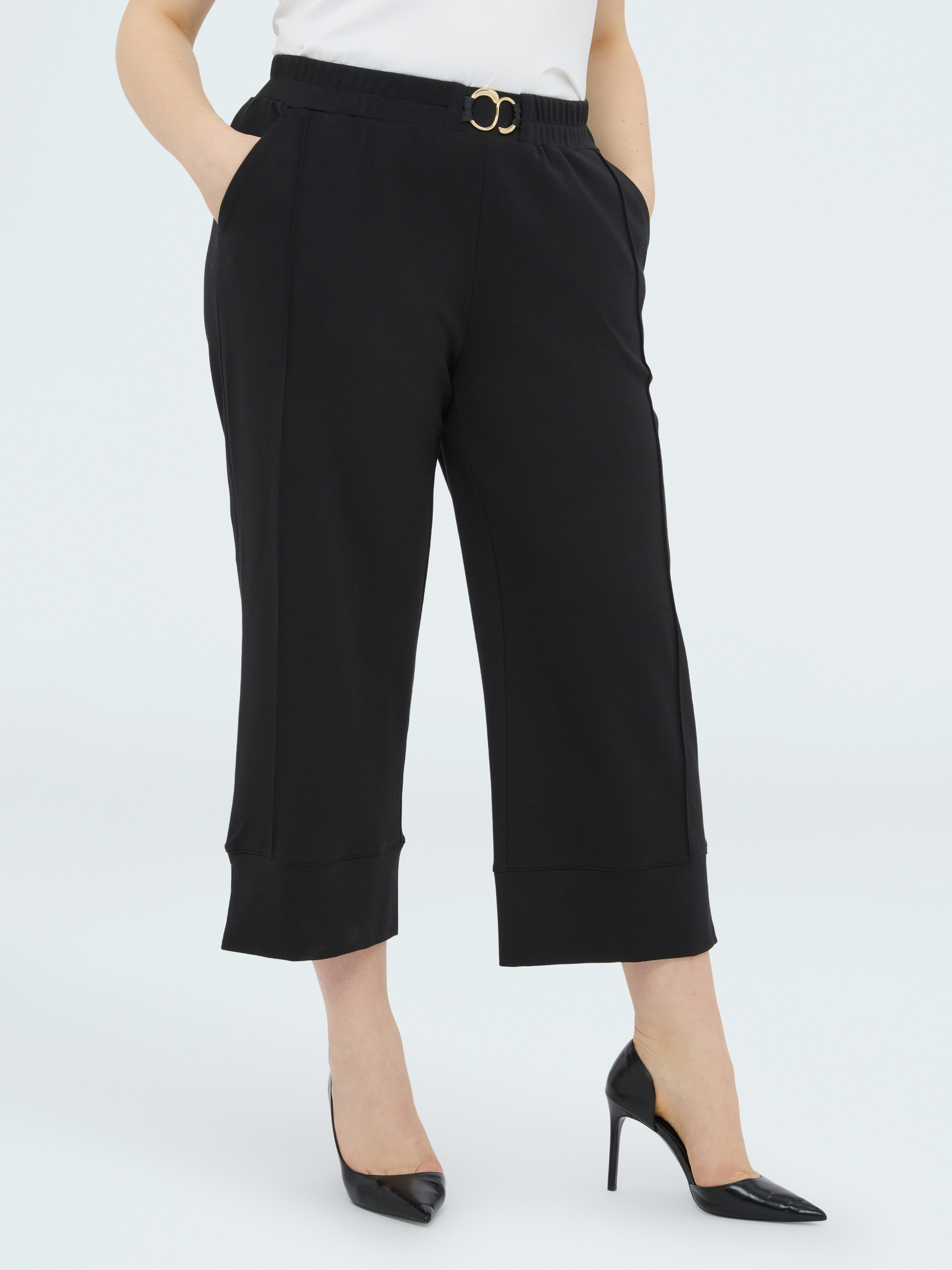 Pantalon court avec détail bijou, FIORELLA RUBINO