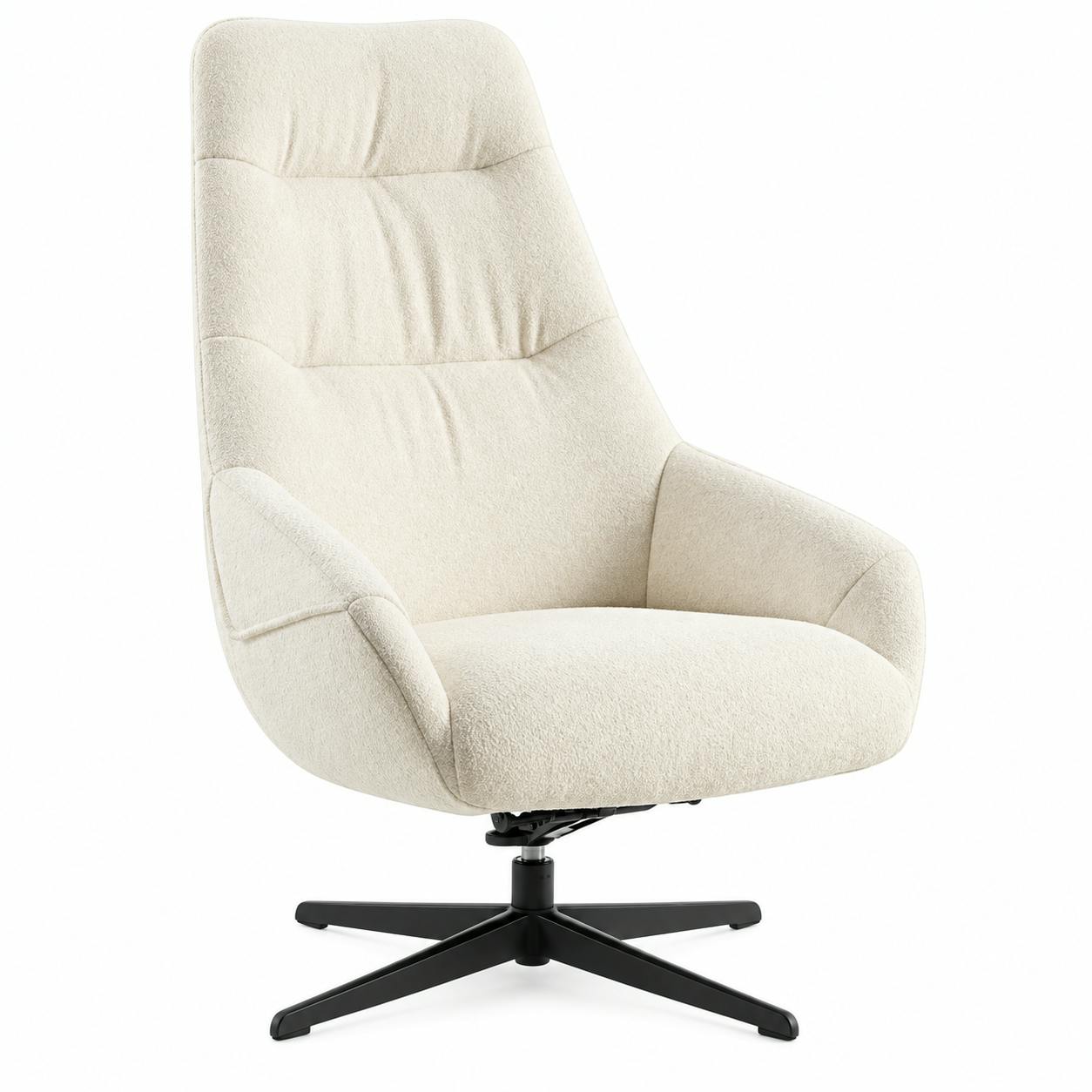 Fauteuil relax pivotant en tissu IENA, PIER IMPORT