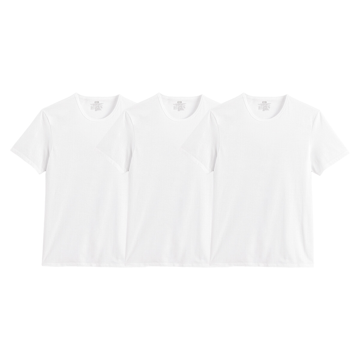 Image of Pack of 3 Ecodim T-Shirts in Cotton with Crew Neck