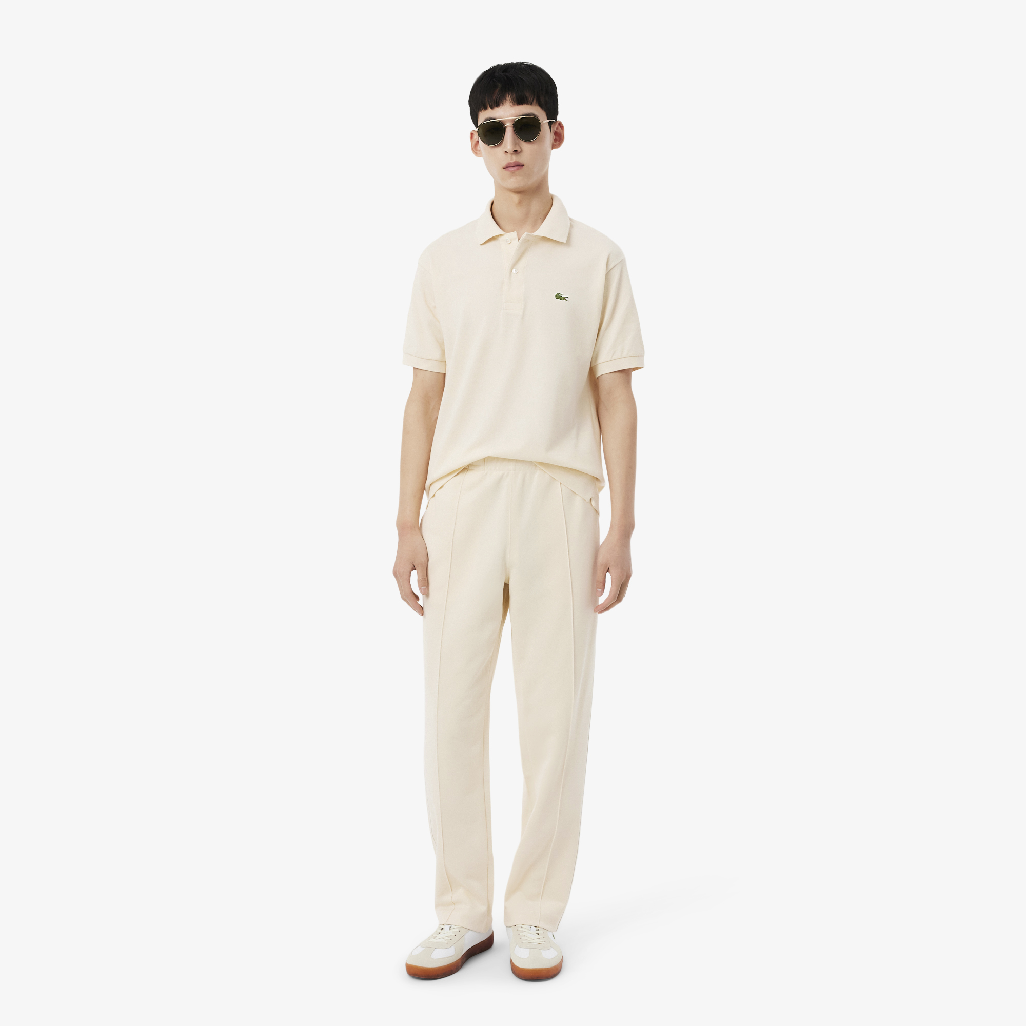 Pantalon de survêtement Piqué liserés, LACOSTE