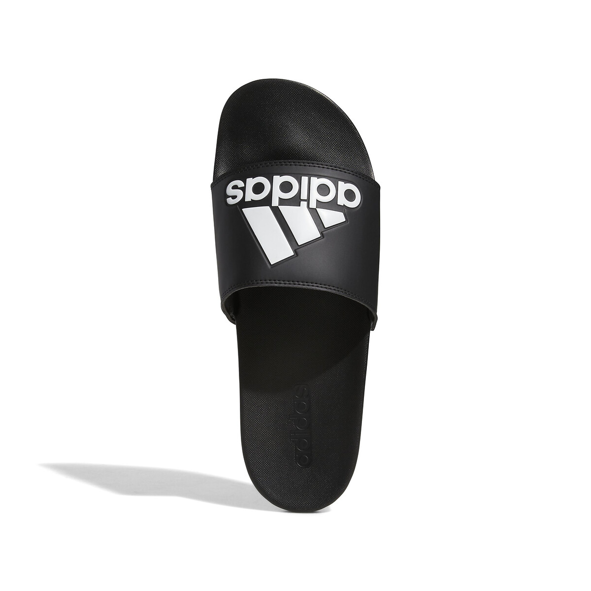 Adidas adilette cloudfoam mono slippers zwart heren top