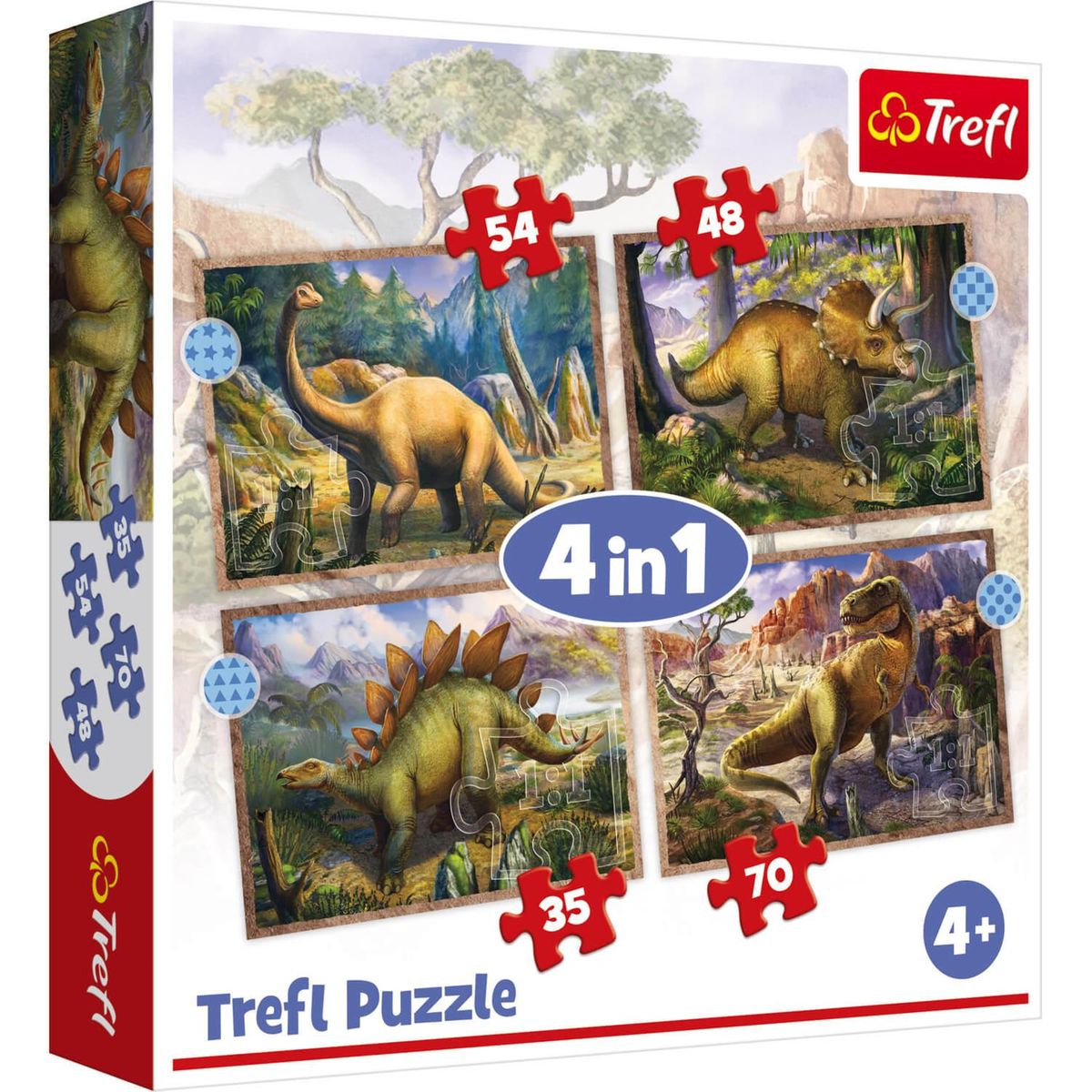4 puzzles évolutifs Dinosaures Janod : King Jouet, Puzzle bébé / enfant  Janod - Puzzles