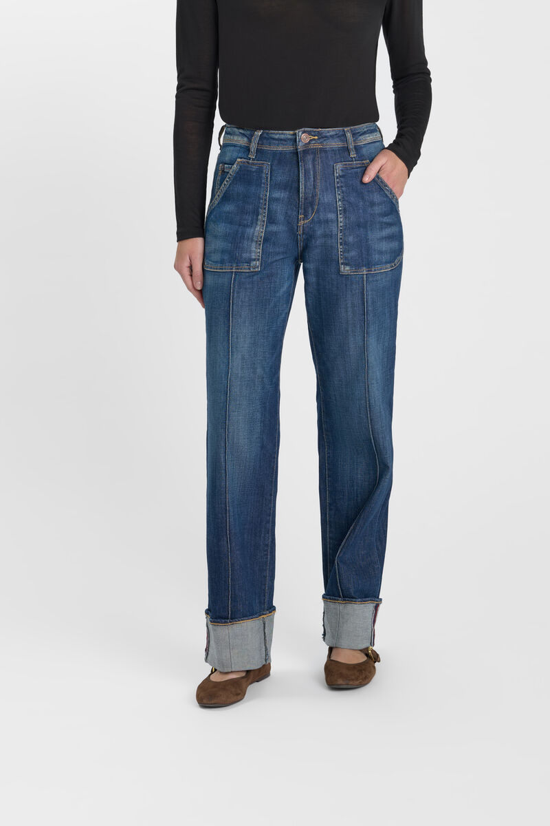 Jeans loose, large 400/28 loose , longueur 34, LE TEMPS DES CERISES