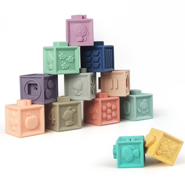Mes premiers cubes éducatifs multicolore <span itemprop=