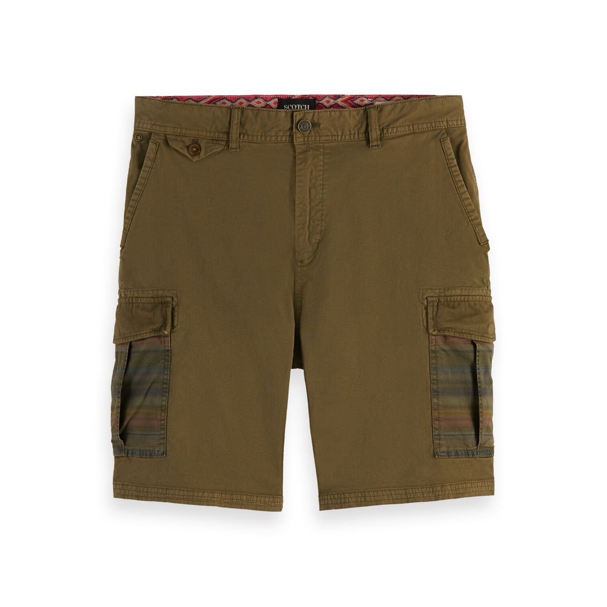 Mode Pantalons Shorts Maison Scotch Short motif abstrait Application de logo 