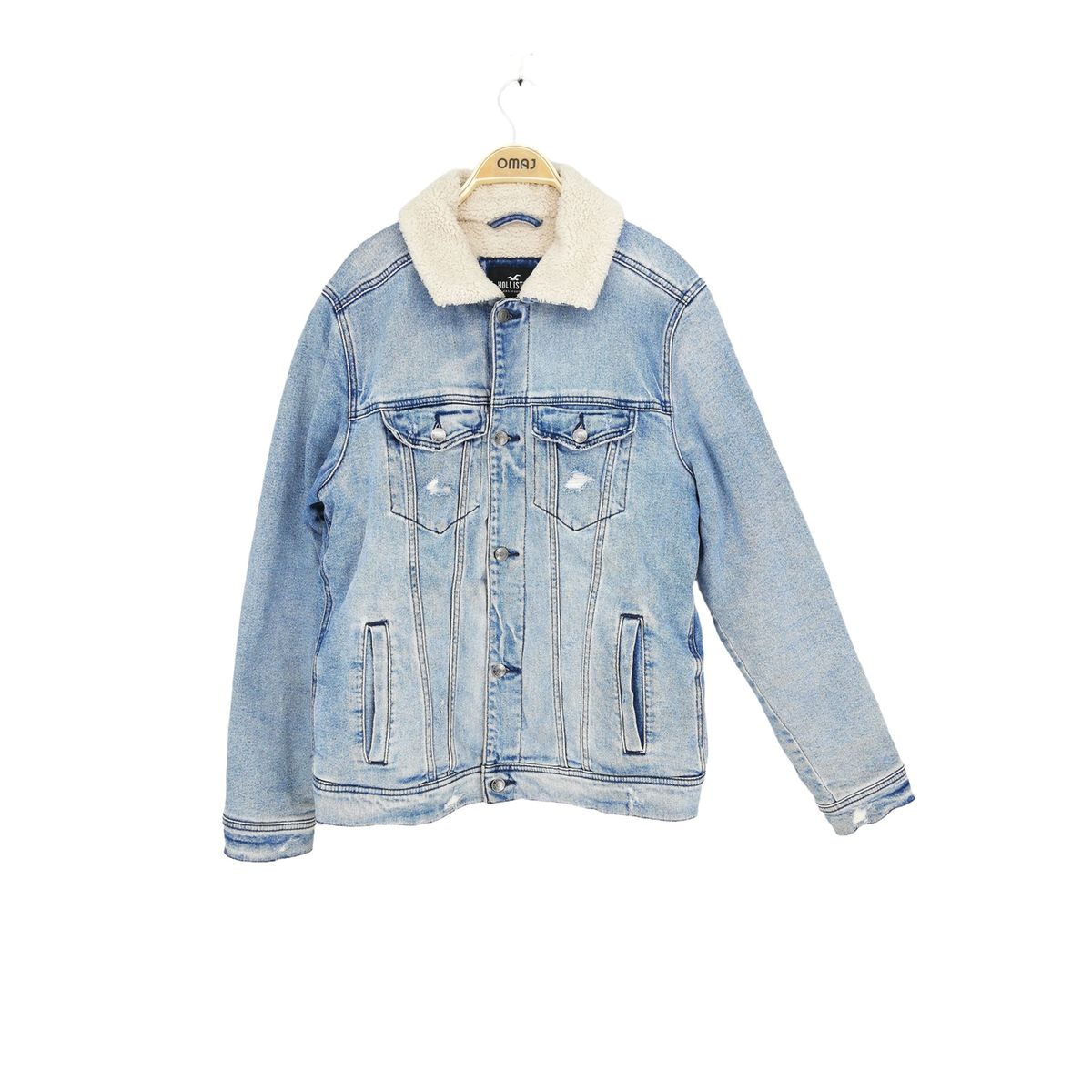 Veste en jean bleu clair La Redoute
