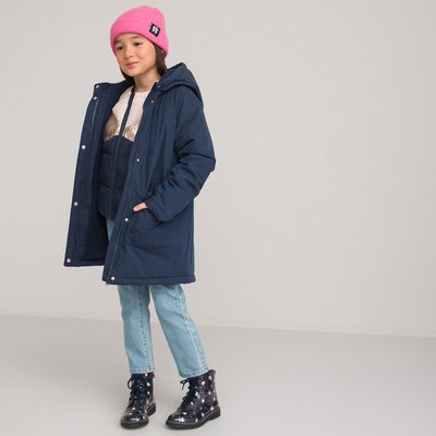 3-in-1 Hooded Parka in Cotton Mix LA REDOUTE COLLECTIONS