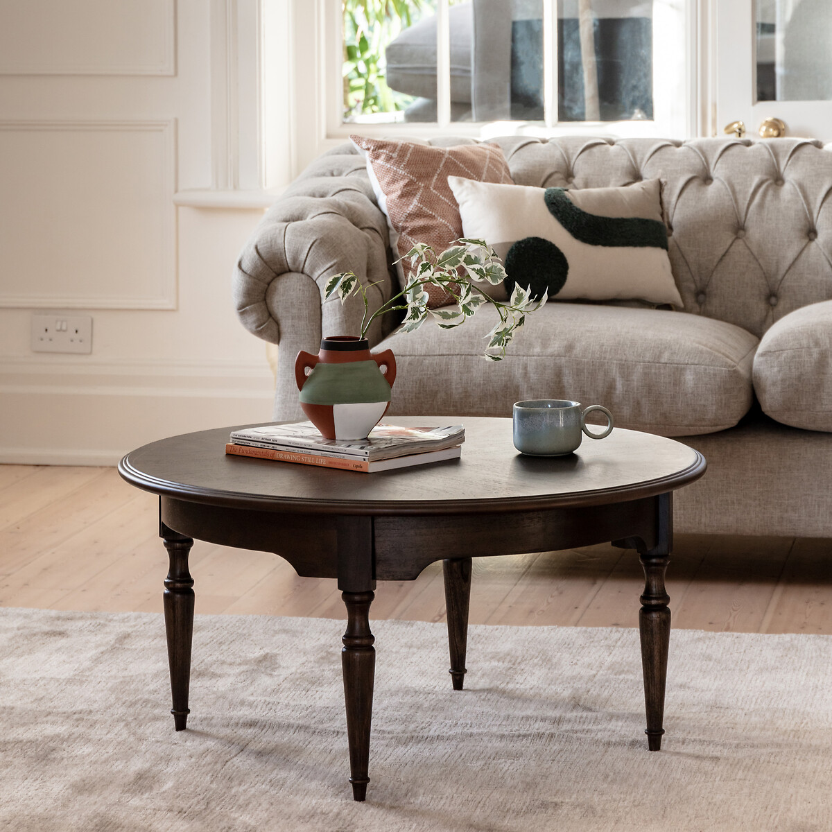 Meford Antique Solid Wood Coffee Table, ÉDITÉ
