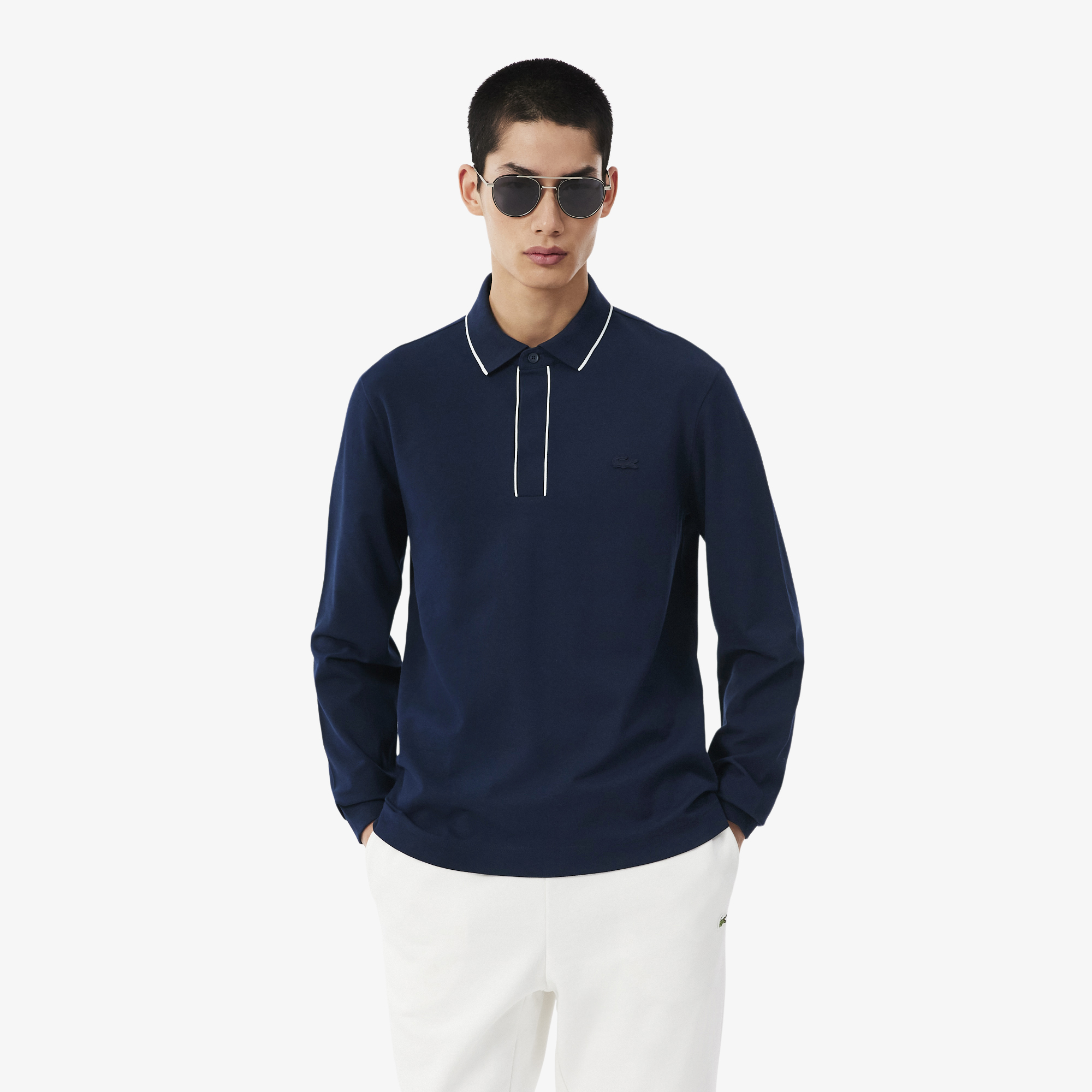 Polo Paris manches longues regular fit, LACOSTE