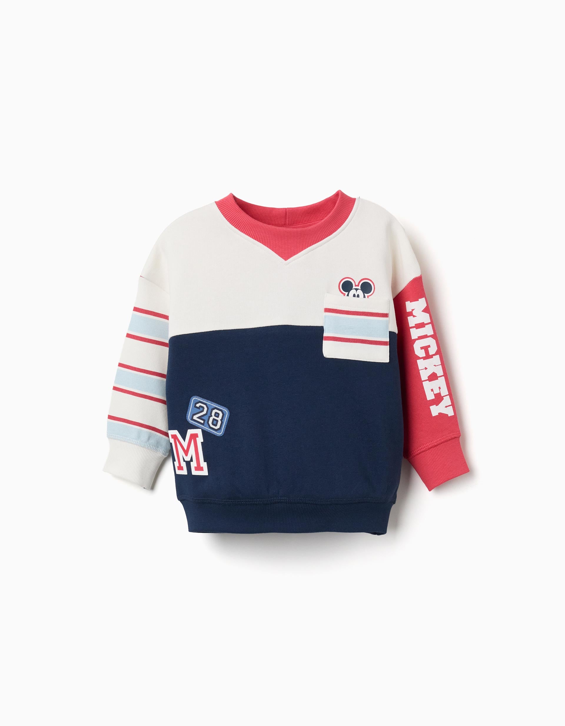 Sweat en coton peigné avec imprimés Mickey, ZIPPY