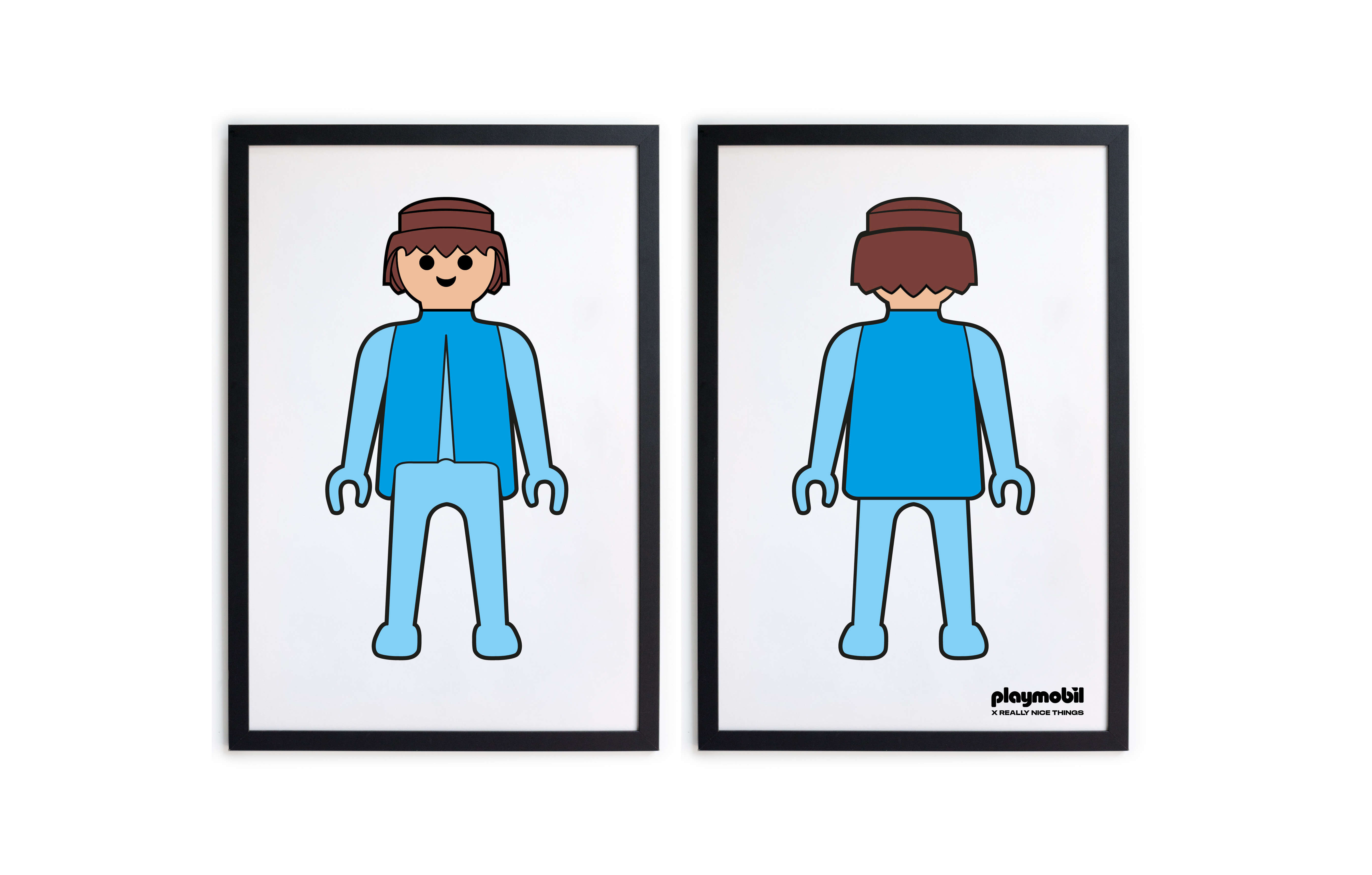 Set 2 Cadres 40x30 Noir, PLAYMOBIL