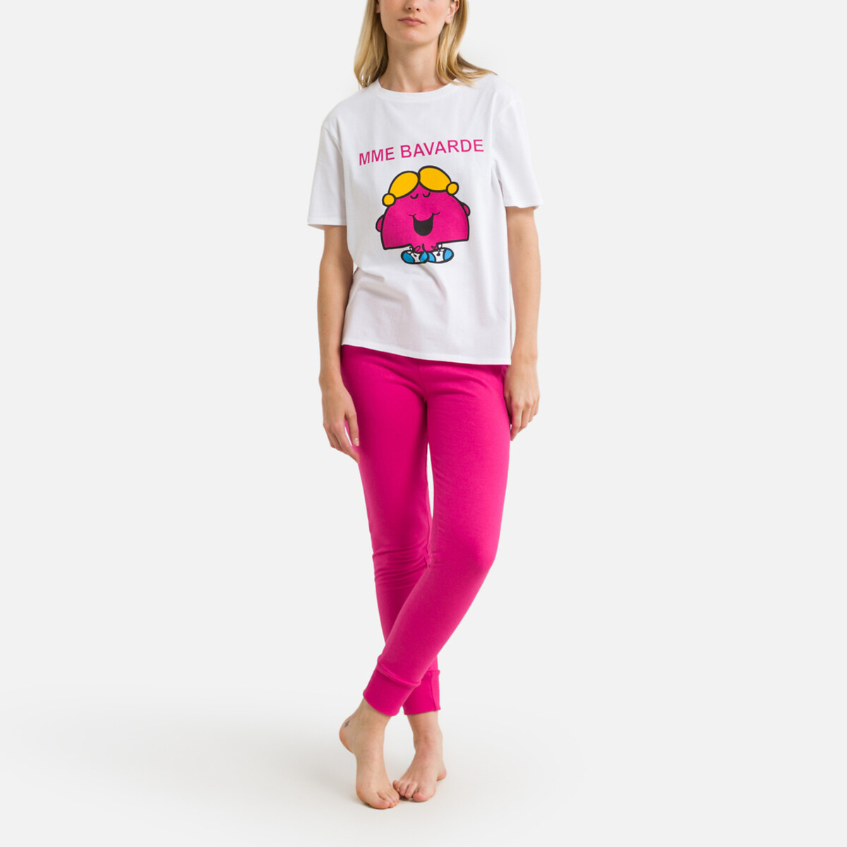 Little Miss Chatterbox Pyjamas in Cotton with Short Sleeves