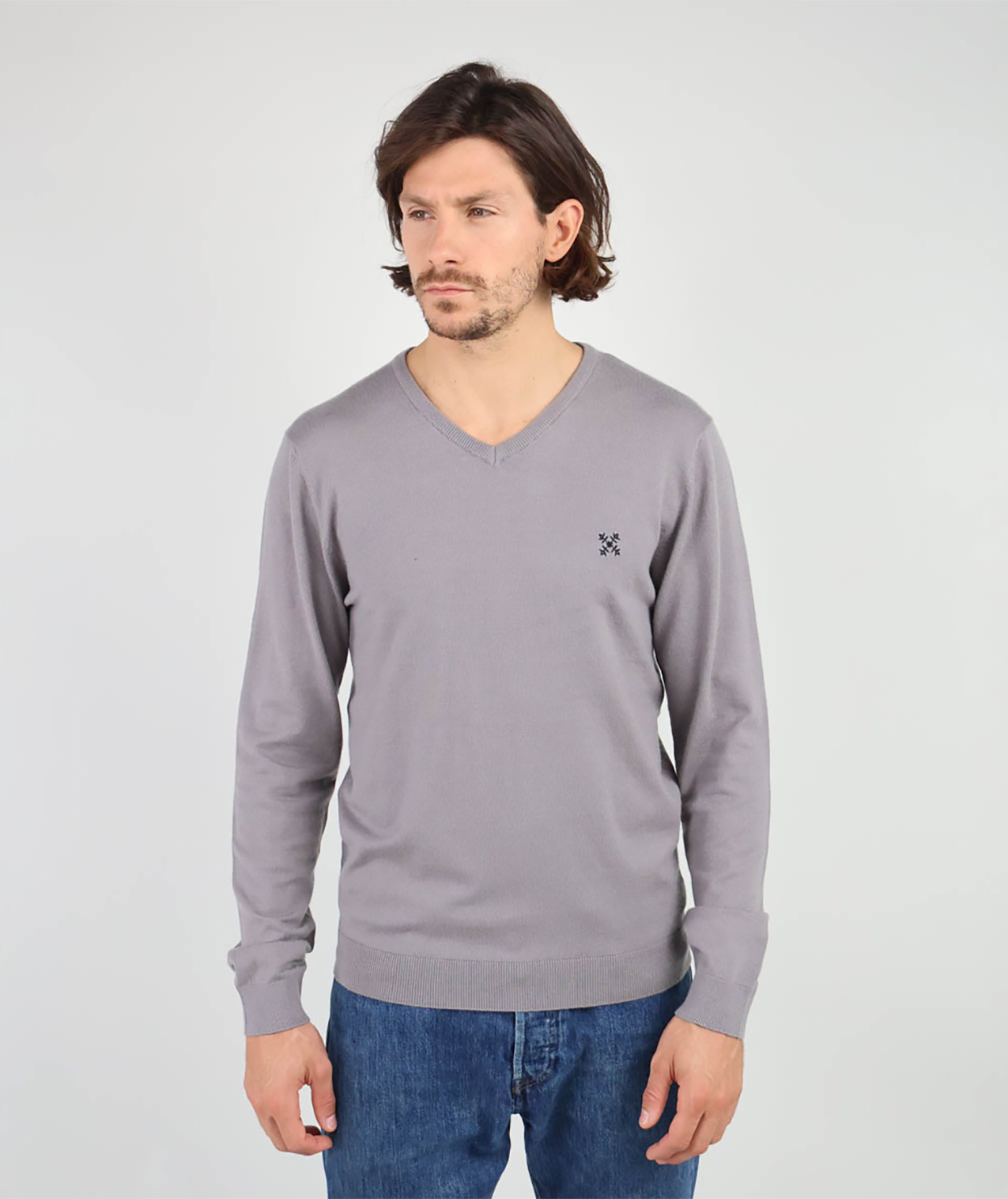 Pull léger col V PREVIO, OXBOW