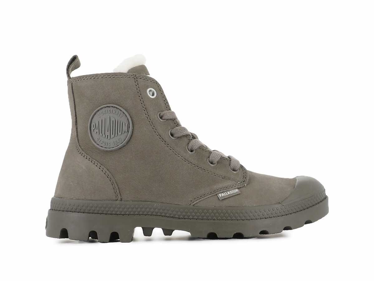 Palladium Botines de piel con forro Pampa Hi Zip Wool