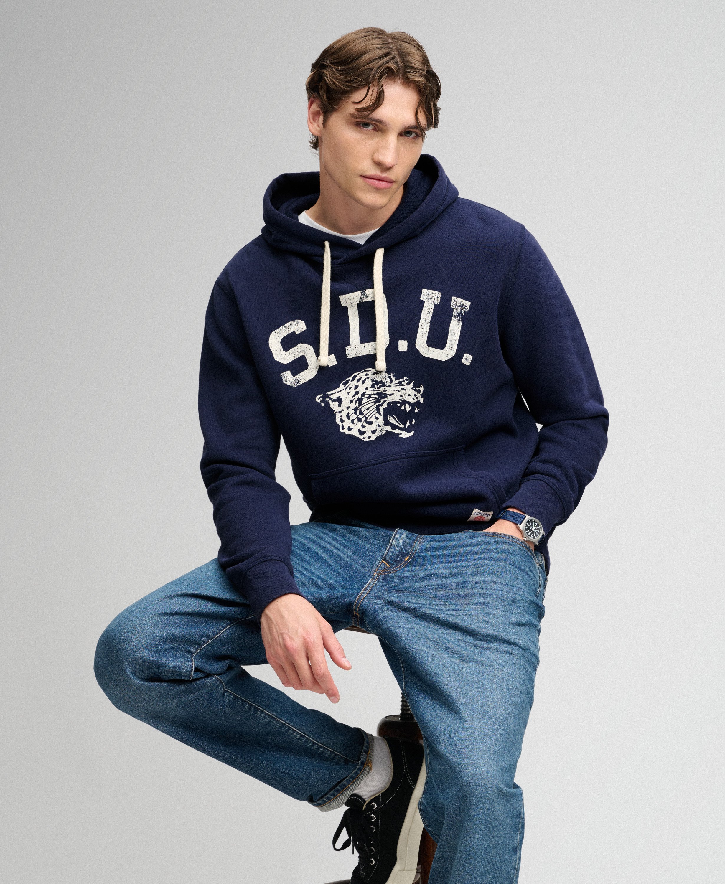 Sweat à capuche Athletic Essentials, SUPERDRY