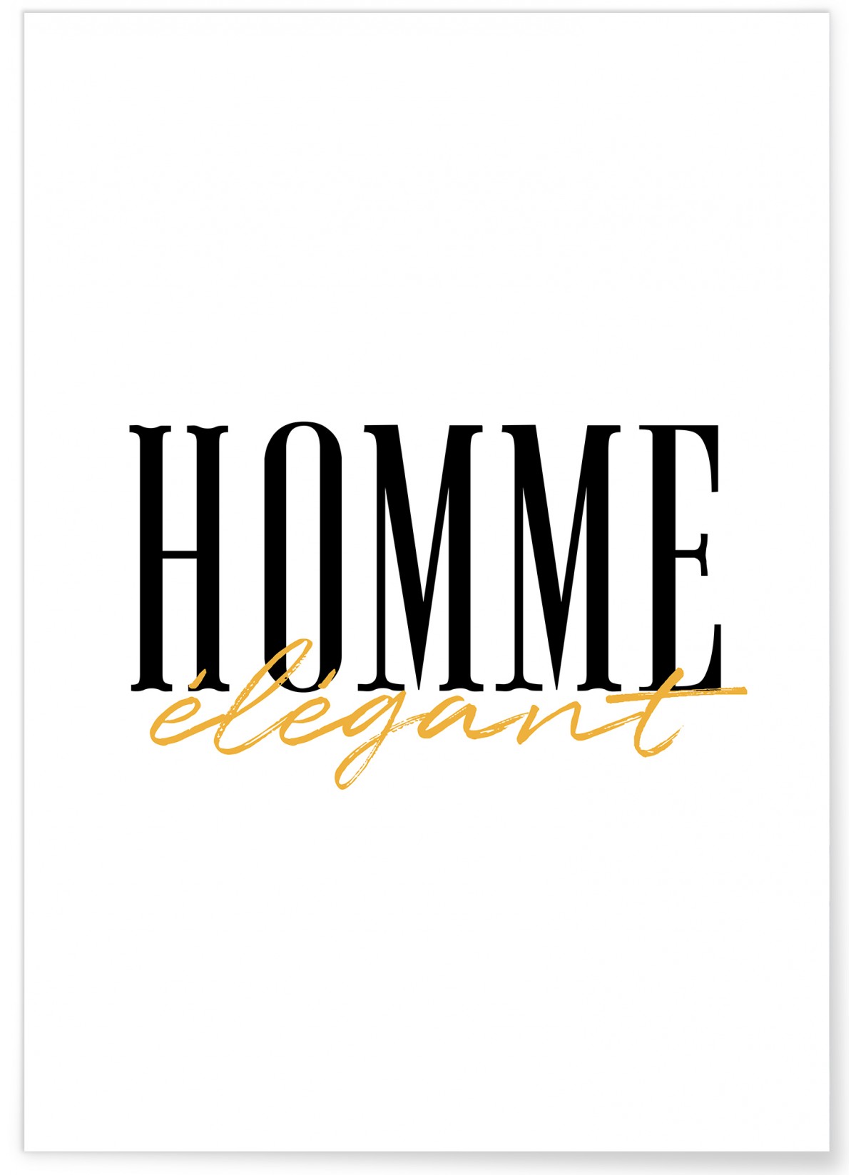 Affiche Homme élégant, L'AFFICHERIE