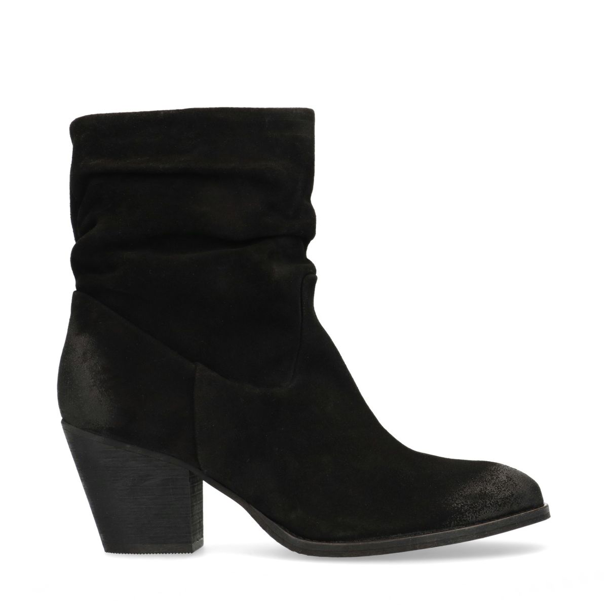 bottes en daim noir