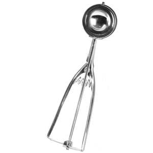 Cuillère à Glace RONDO En Inox - Portionneuse Avec Éjecteur Pour Boules Parfaites, Lavable Lave-Vaisselle (22,5 Cm)