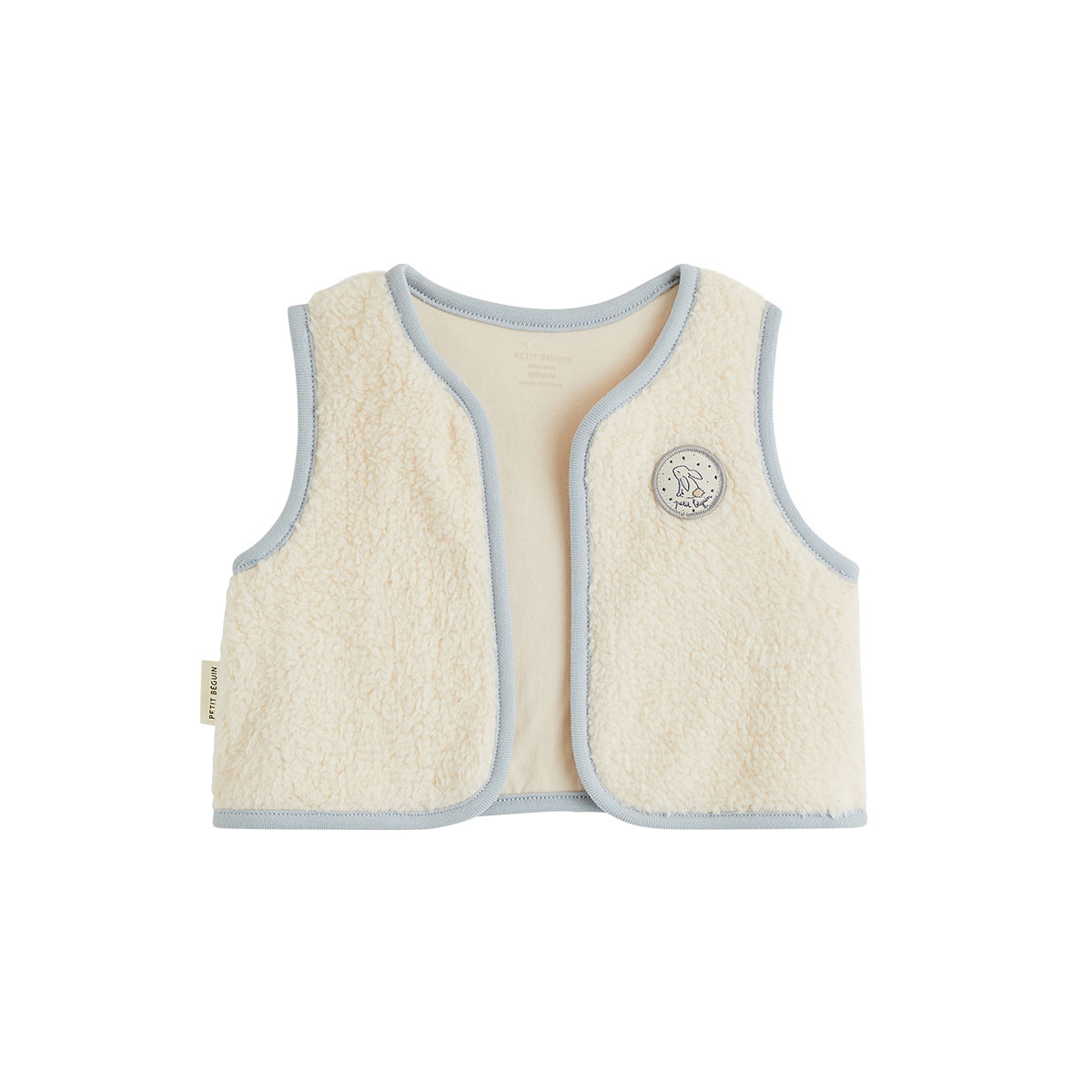 Veste sans manches bébé en sherpa Voix Lactée, PETIT BEGUIN