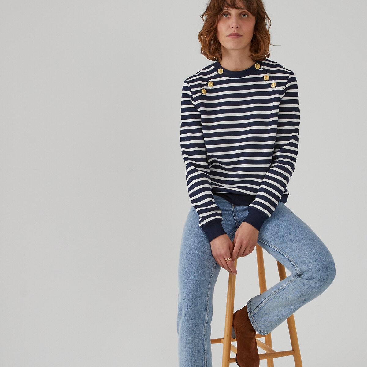 Sweat blanc femme La Redoute