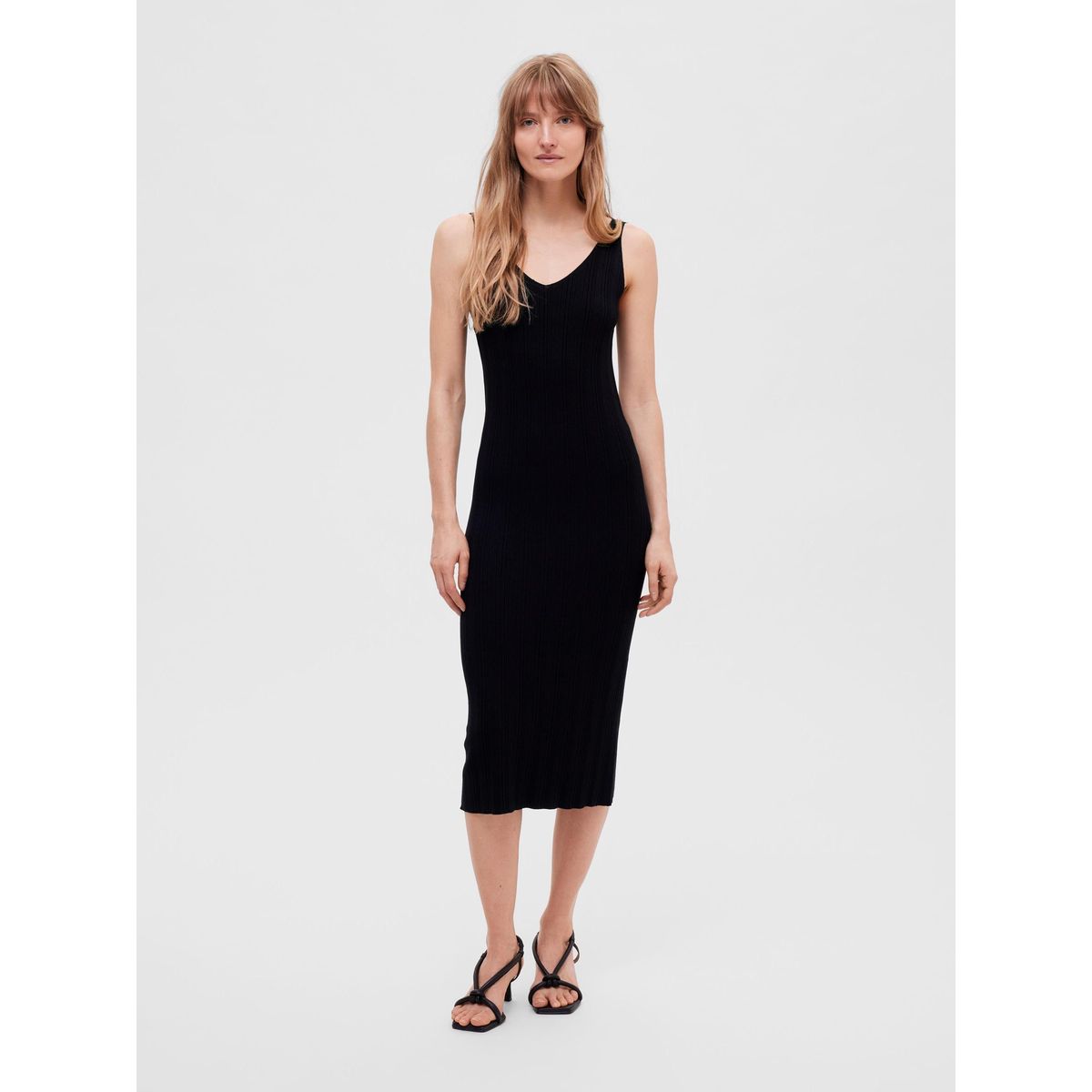 Robe mi longue en maille Selected Femme La Redoute