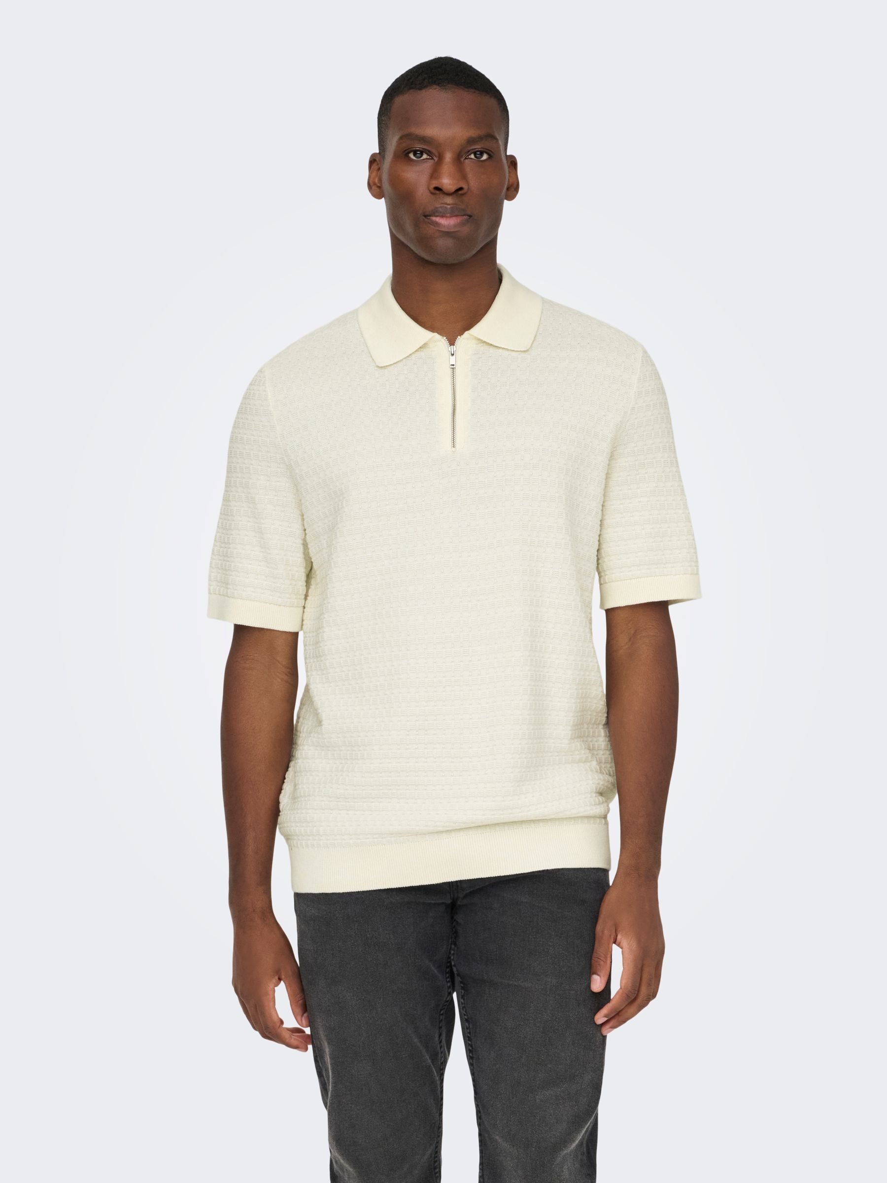 Col Polo En Maille, ONLY & SONS