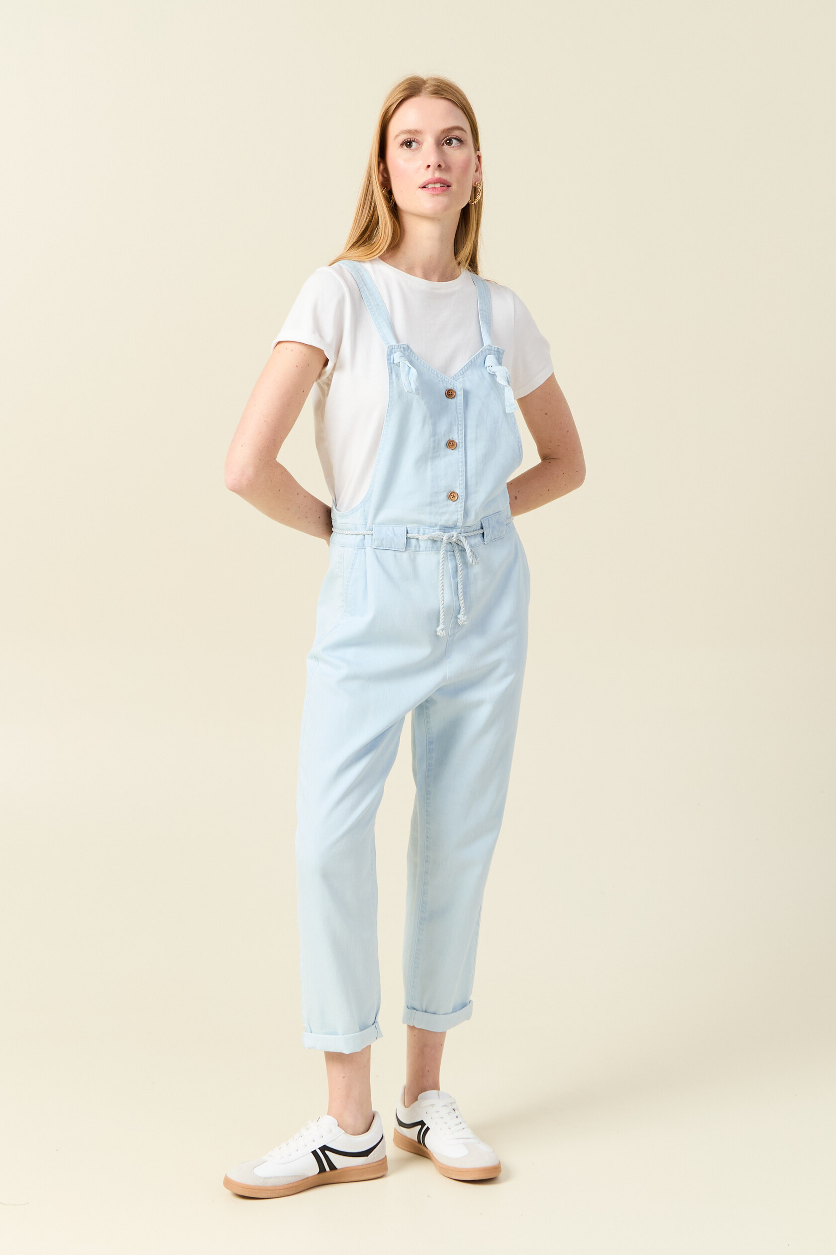 Salopette en denim bleu clair Bonobo La Redoute