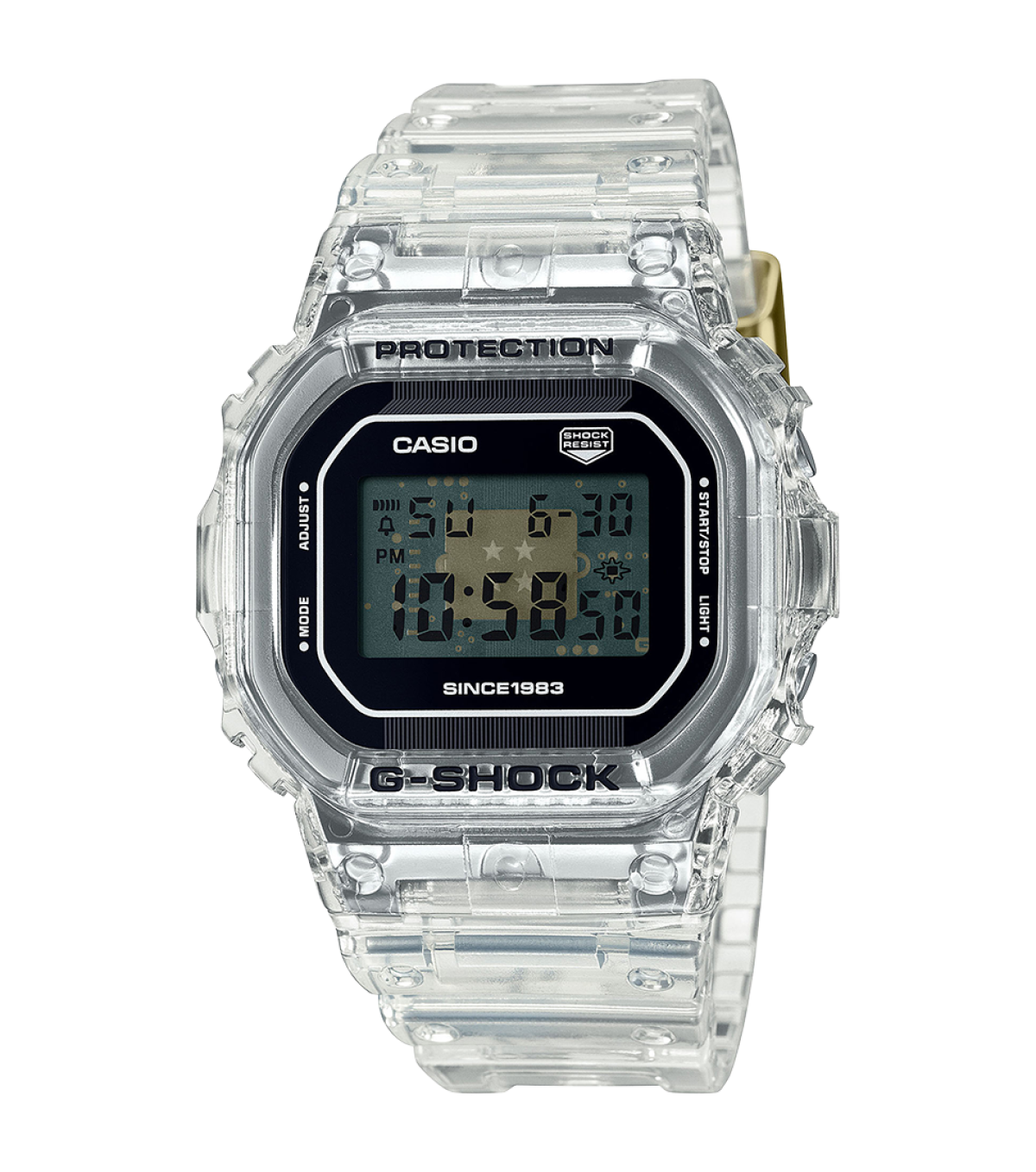 Montre digital casio g-shock transparent transparent transparent G ...
