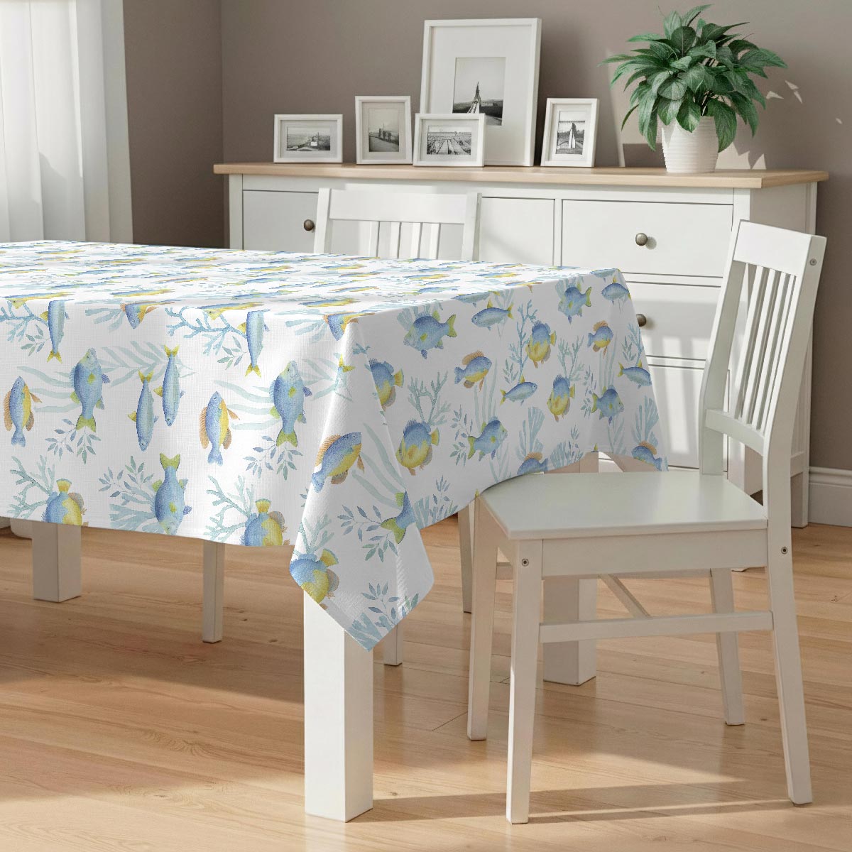 Nappe anti-taches Pescaito - 100% coton -, NAF NAF HOME